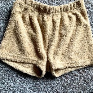 Fuzzy pair of shorts